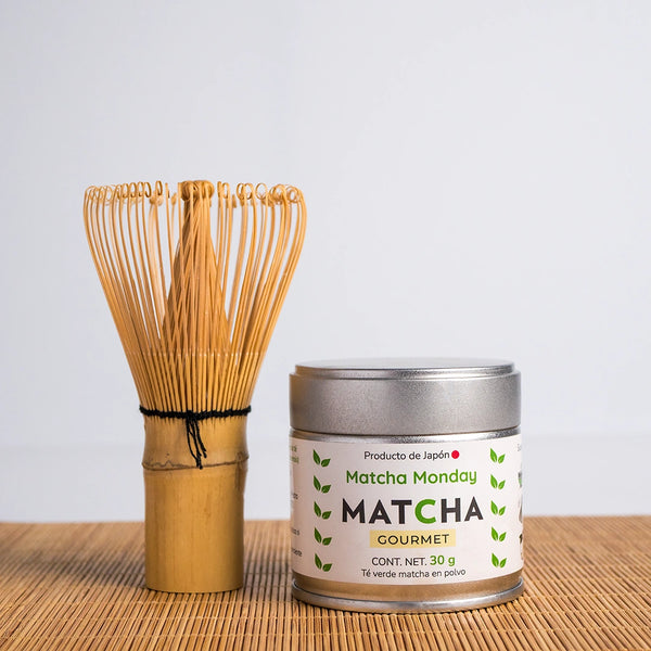 KIT MATCHA: TÉ MATCHA GOURMET Y BATIDOR DE BAMBÚ